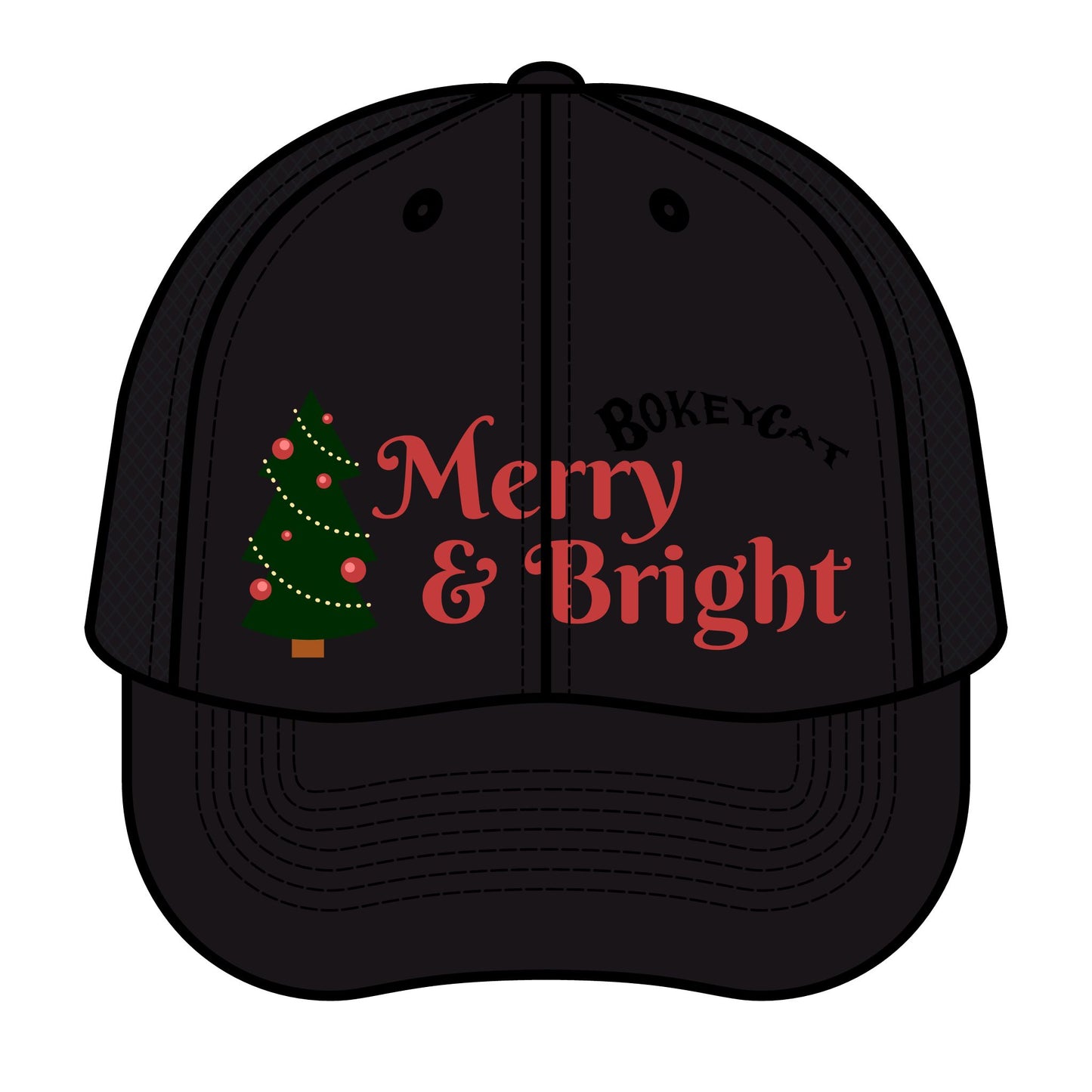 BokeyCat Merry & Bright Christmas Hat