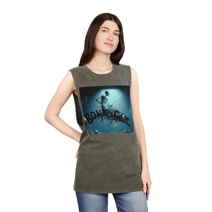 BokeyCat Unisex Stonewash Tank Top