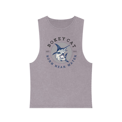 BokeyCat Unisex Stonewash Tank Top