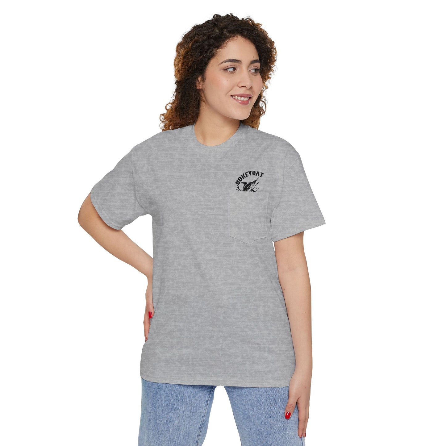 BokeyCat Unisex Heavy Cotton Pocket Tee