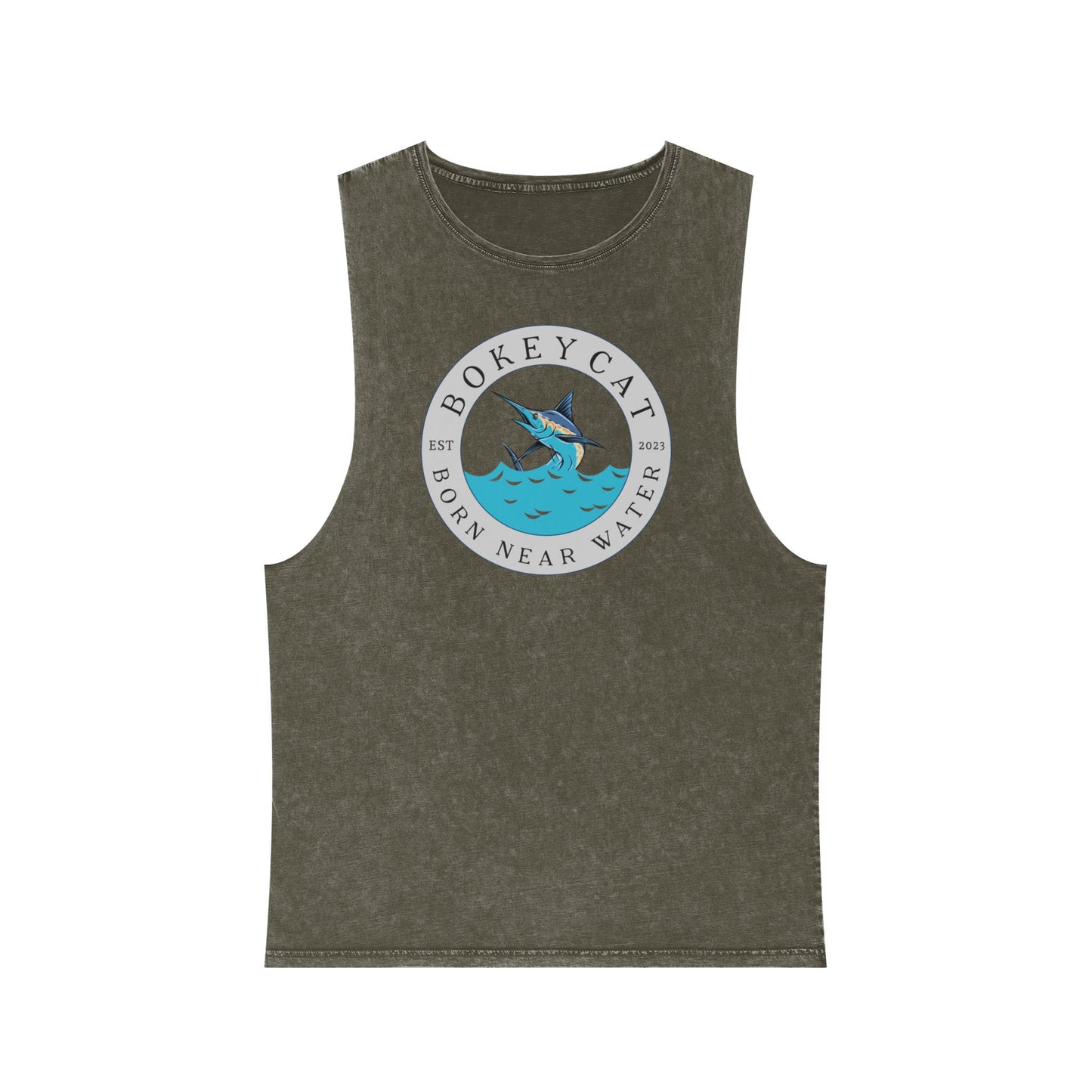 BokeyCat Unisex Stonewash Tank Top