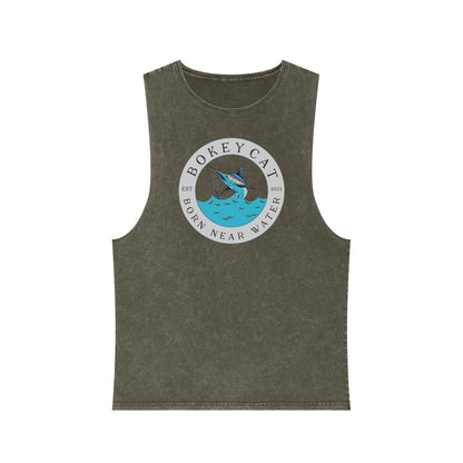 BokeyCat Unisex Stonewash Tank Top