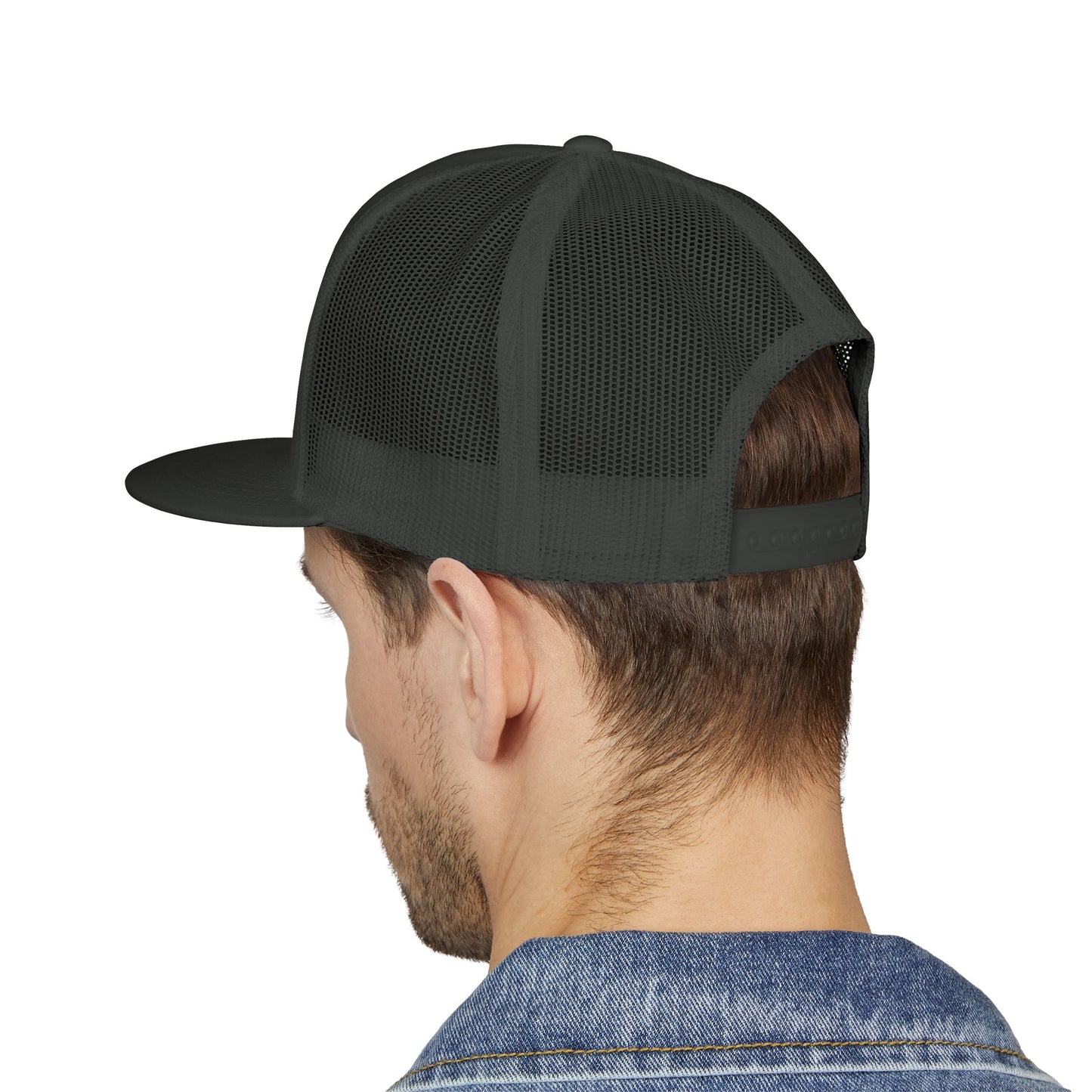 BokeyCat 5 Panel Trucker Cap  Embroidery Logo