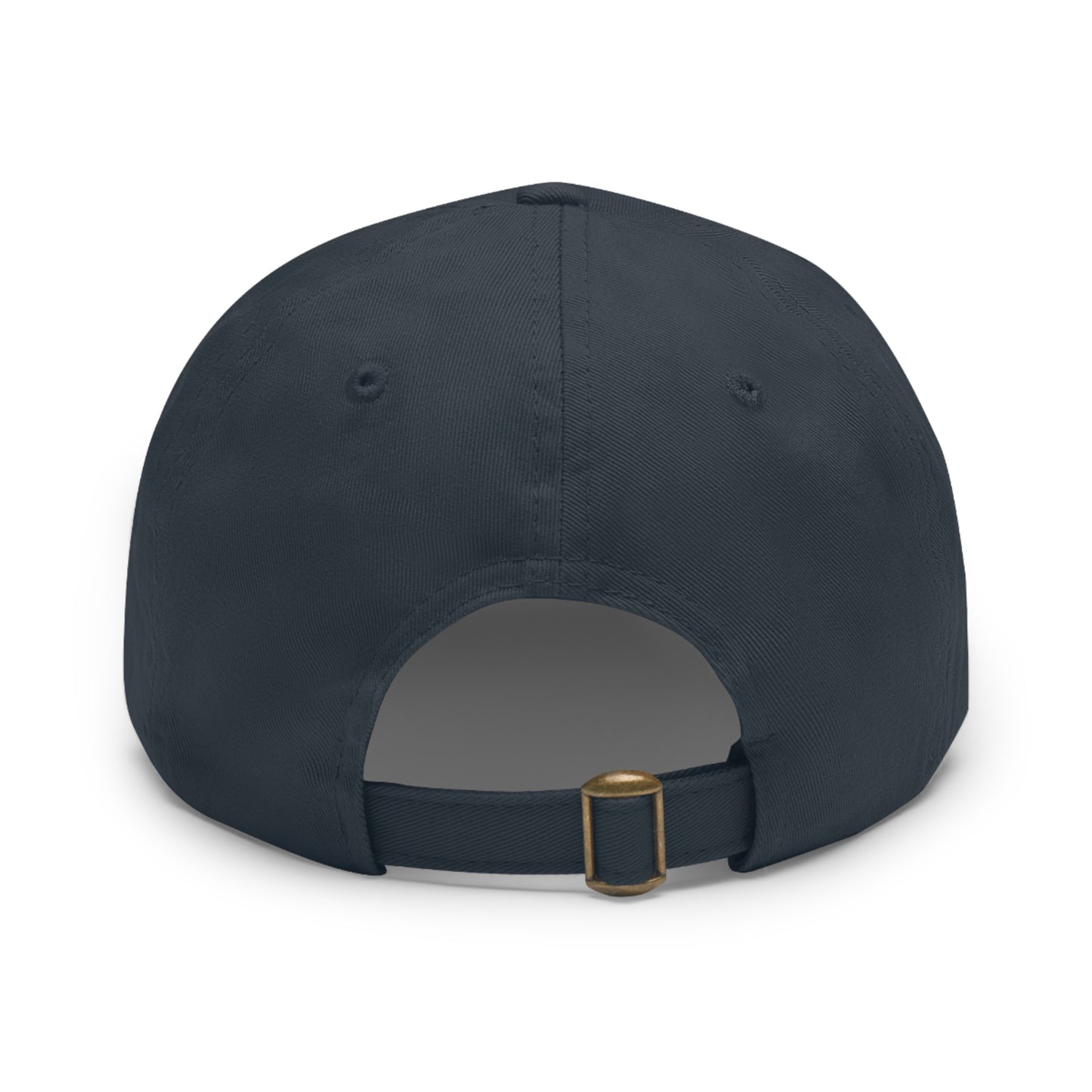 BokeyCat Dad Hat with Leather Patch (Rectangle)