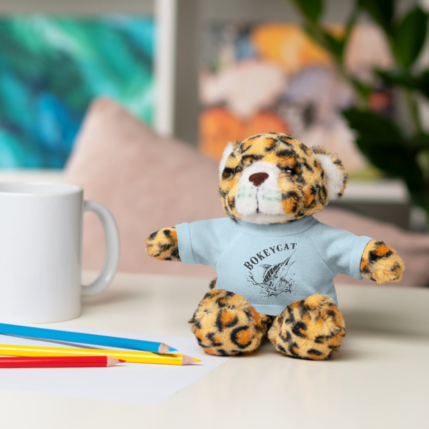 BokeyCat Stuffed Animals w Tee Shirt