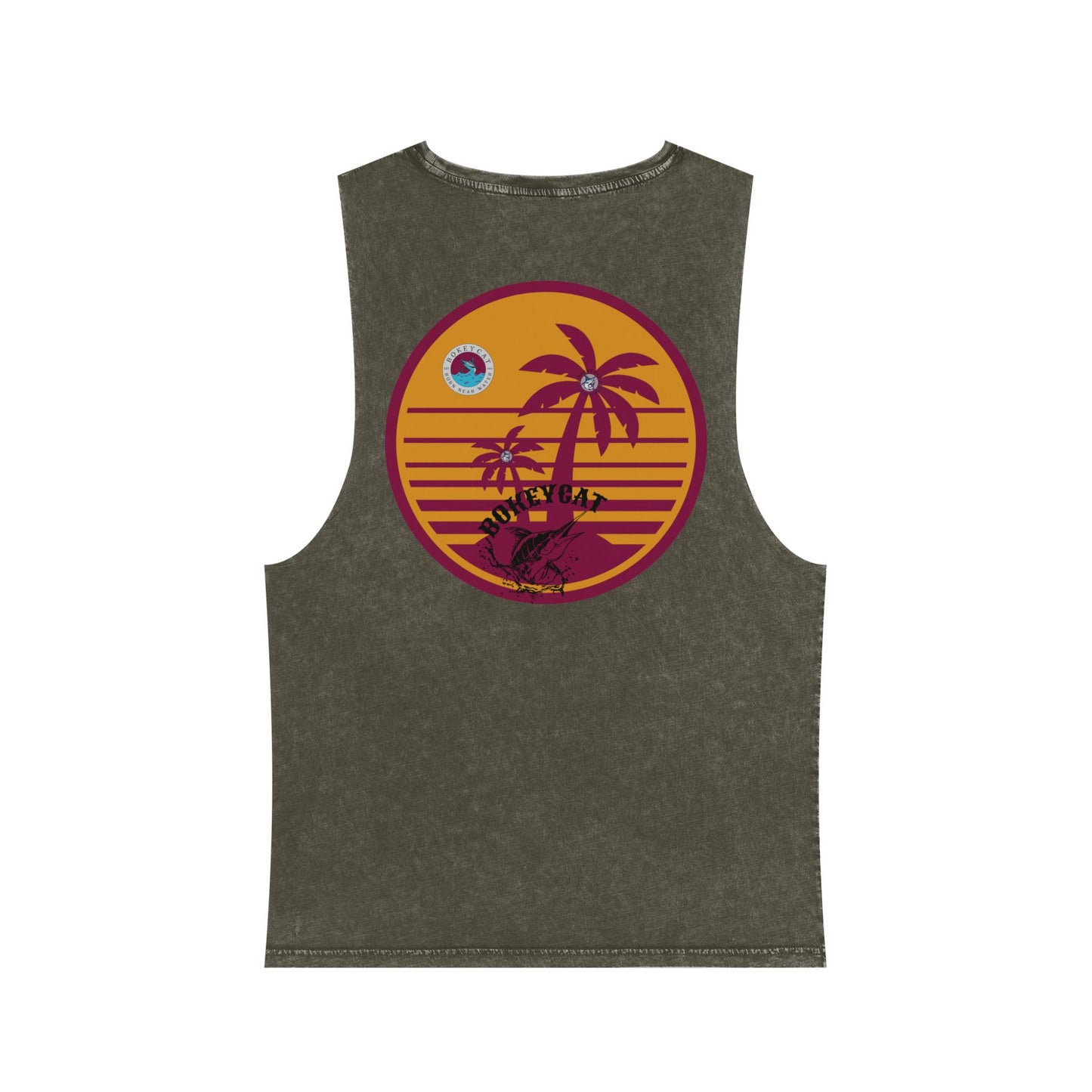 BokeyCat Unisex Stonewash Tank Top