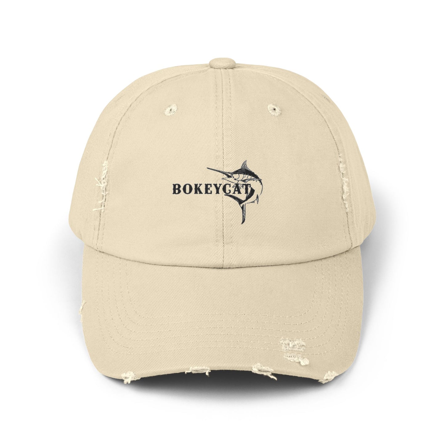 BokeyCat Unisex Distressed Cap