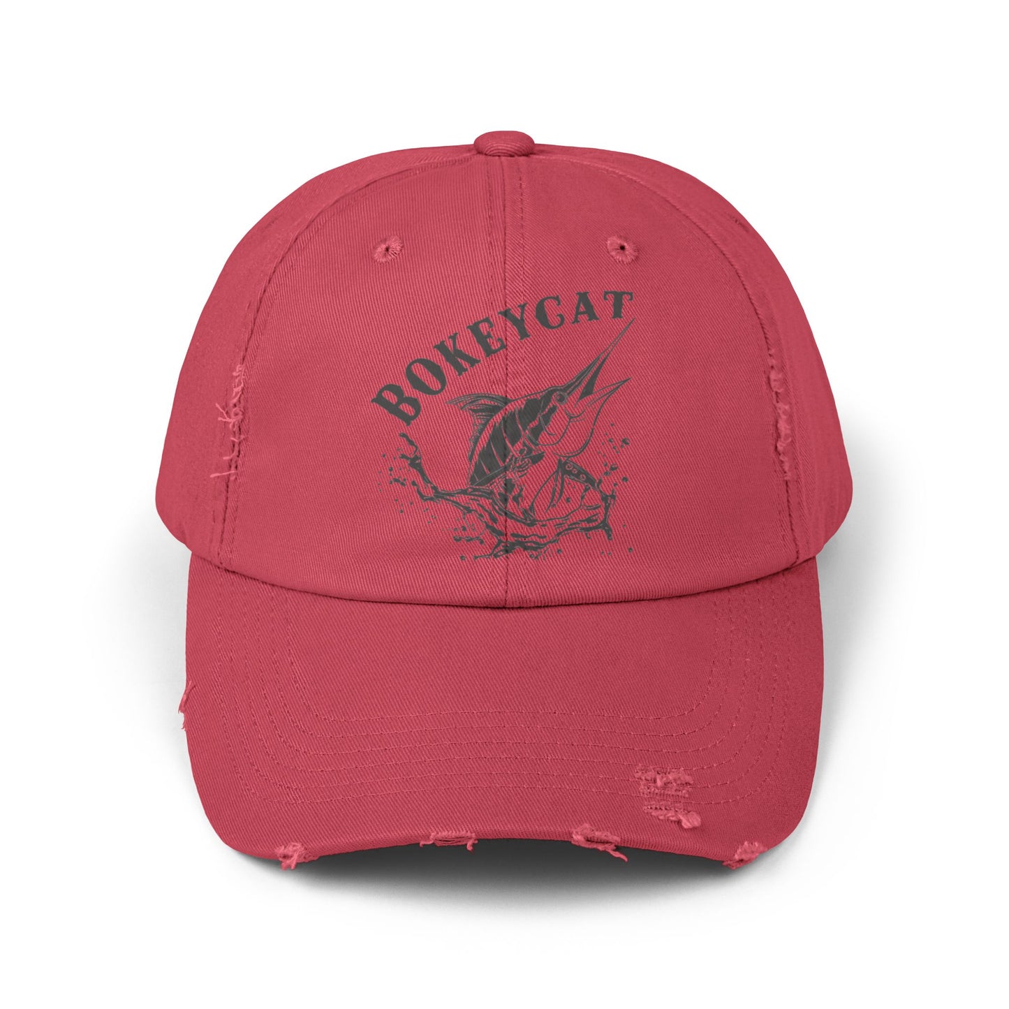 BokeyCat Unisex Distressed Cap