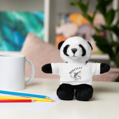 BokeyCat Stuffed Animals w Tee Shirt