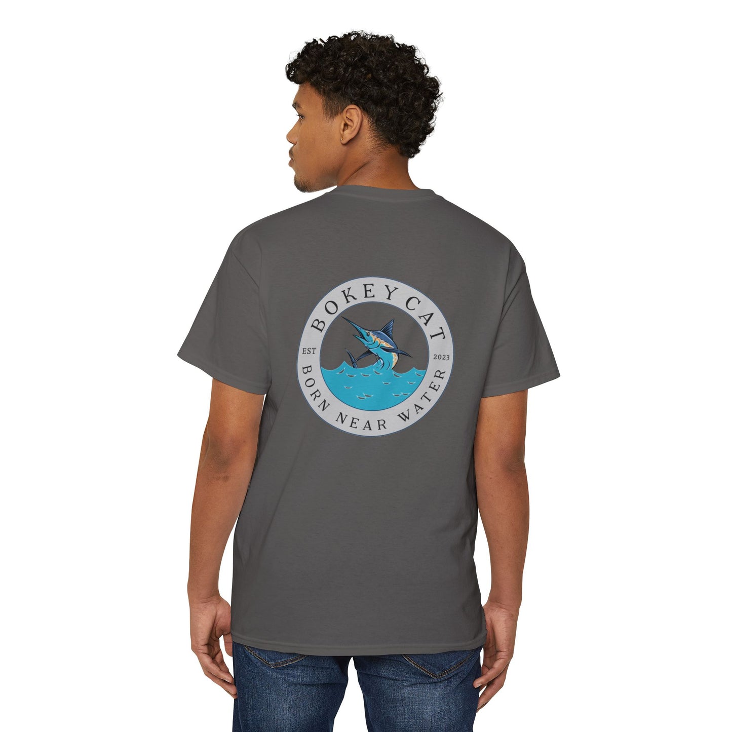 BokeyCat Unisex Heavy Cotton Pocket Tee