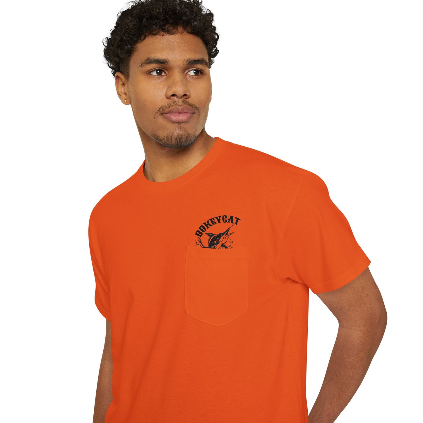 BokeyCat Unisex Heavy Cotton Pocket Tee