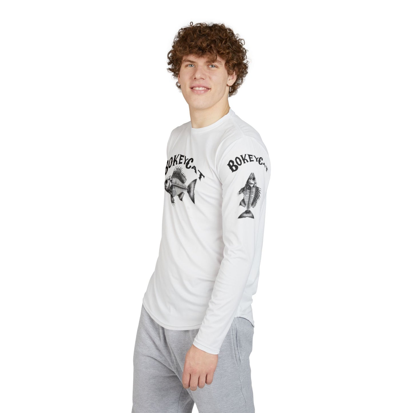 BokeyCat Bones Men's Long Sleeve Shirt  UV Protection