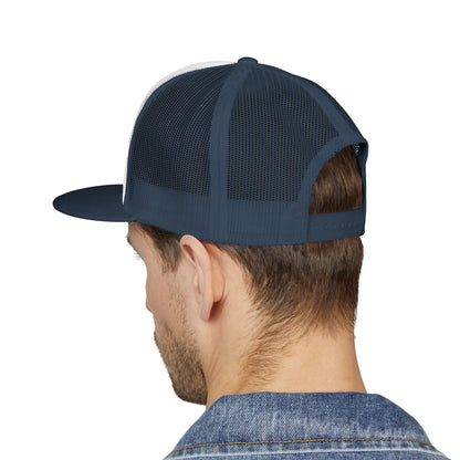 BokeyCat 5 Panel Trucker Cap  Embroidery Logo