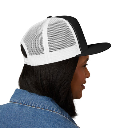 BokeyCat 5 Panel Trucker Cap  Embroidery Logo