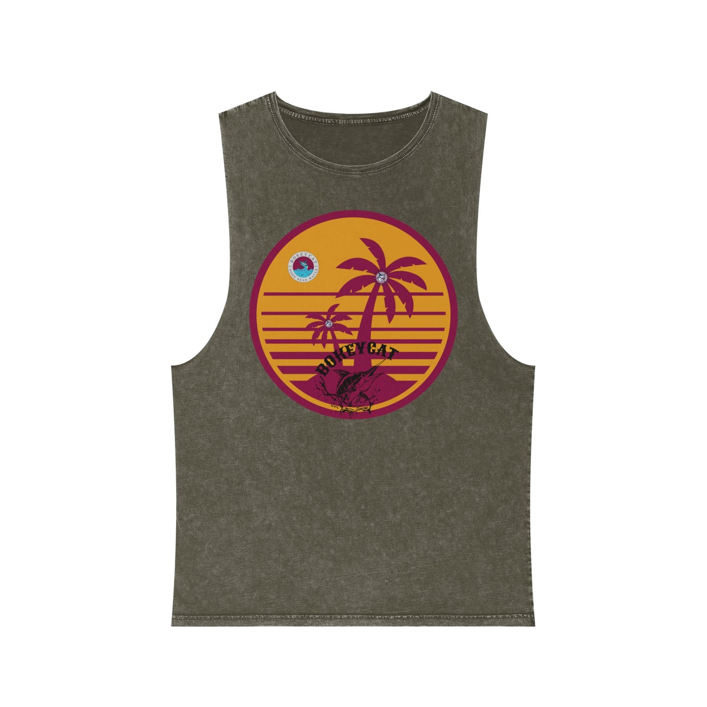 BokeyCat Unisex Stonewash Tank Top