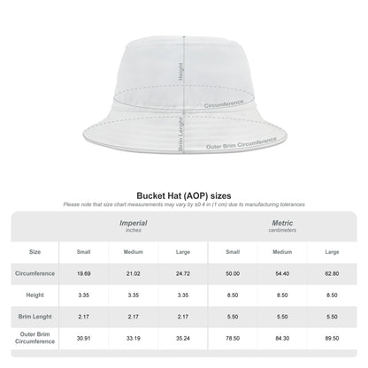 BokeyCat Bones Bucket Hat. Price reduced to offset shipping cost.