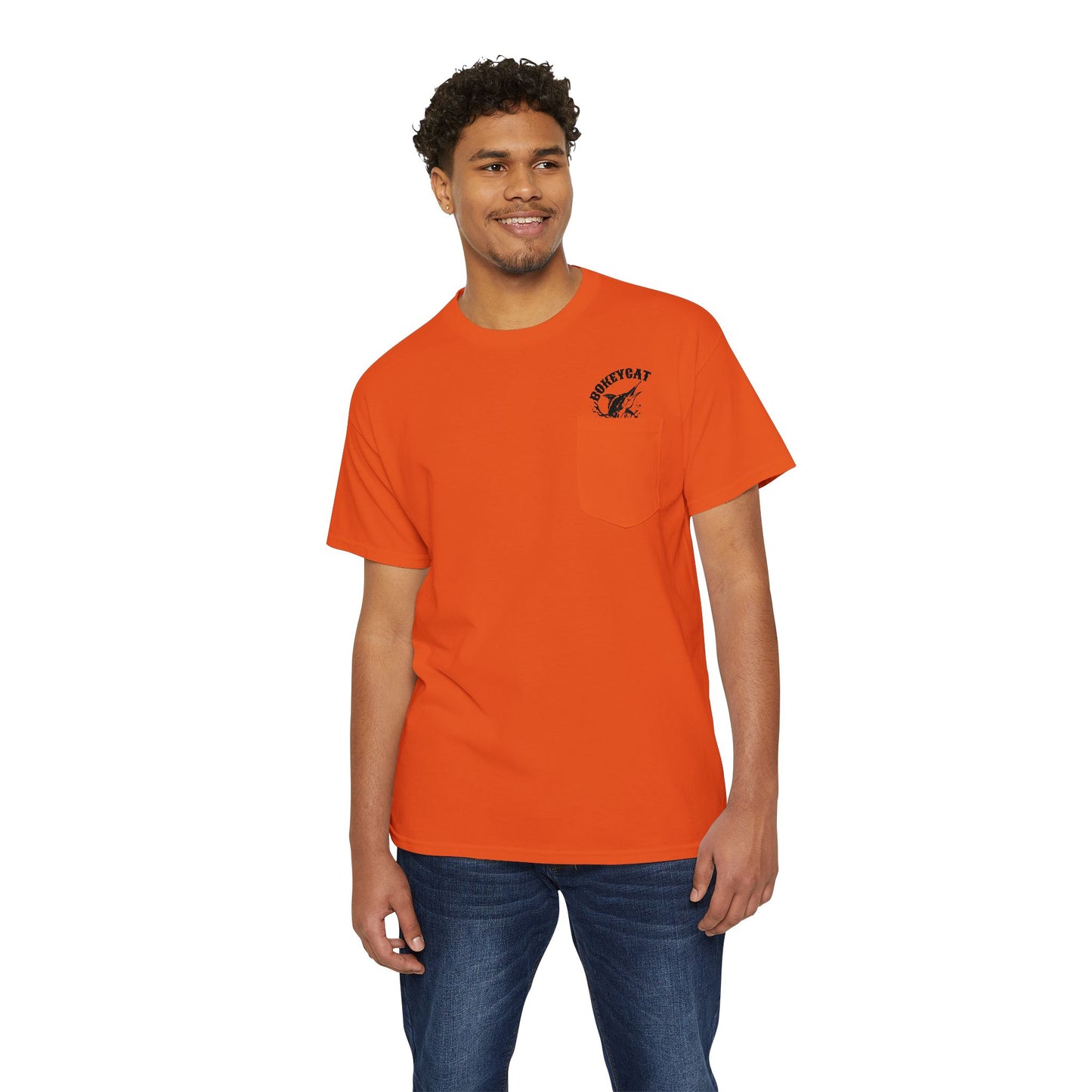 BokeyCat Unisex Heavy Cotton Pocket Tee