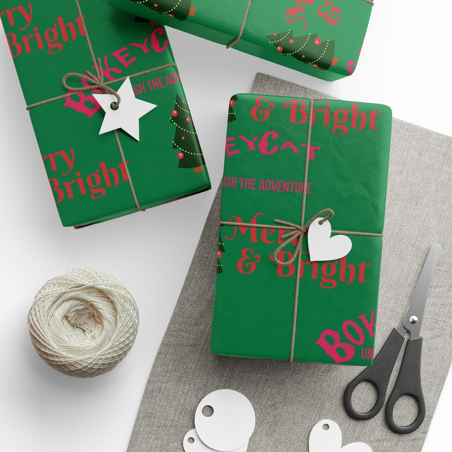 BokeyCat  Christmas Wrapping Paper