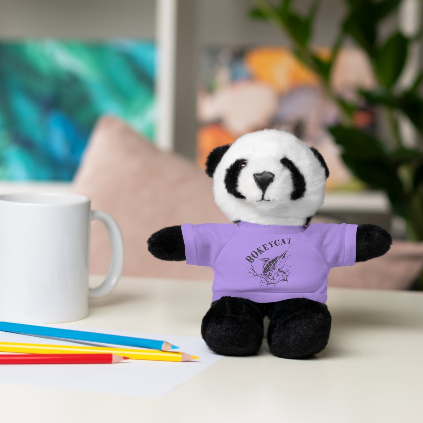BokeyCat Stuffed Animals w Tee Shirt