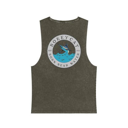 BokeyCat Unisex Stonewash Tank Top