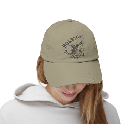 BokeyCat Unisex Distressed Cap