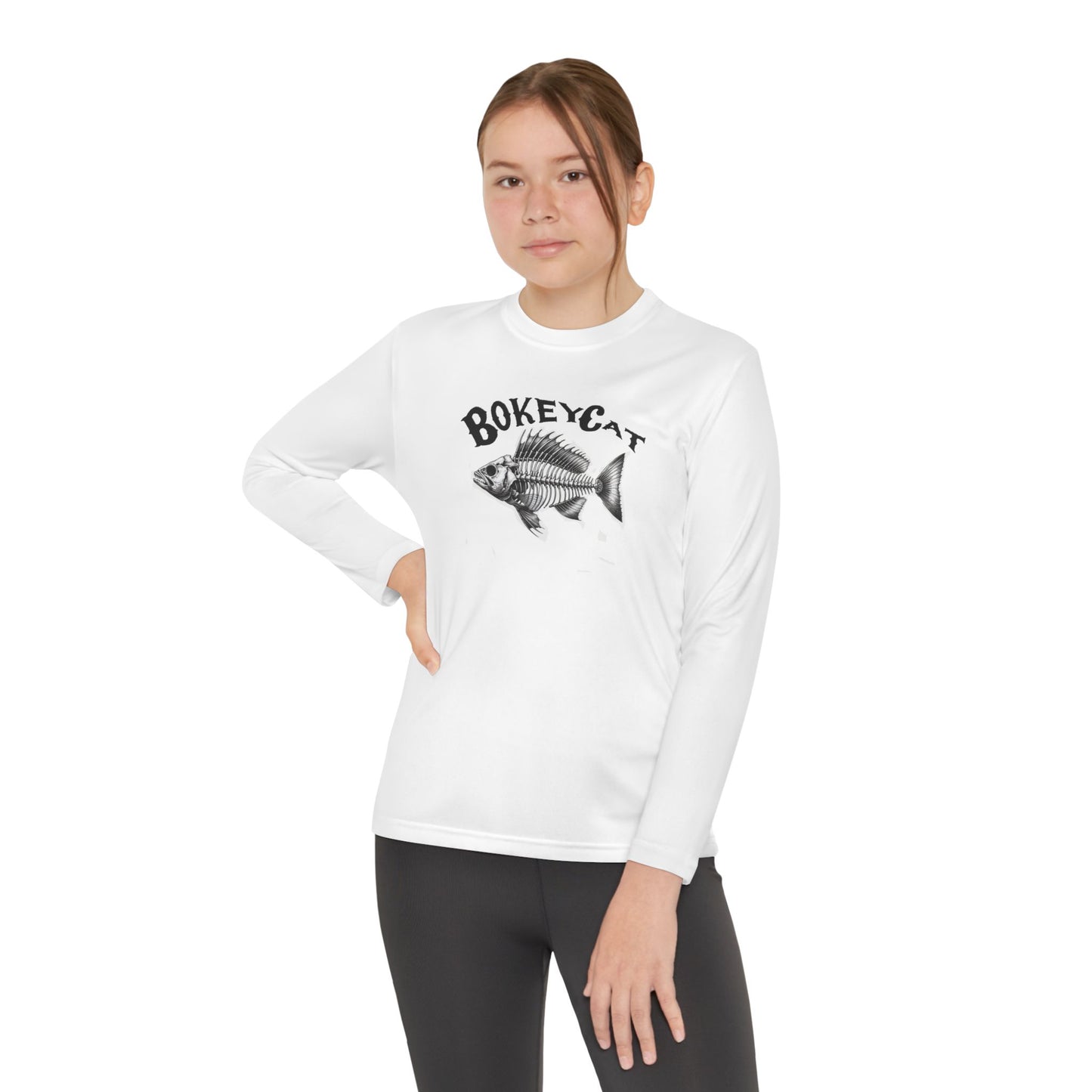 BokeyCat Bones  Youth Long Sleeve