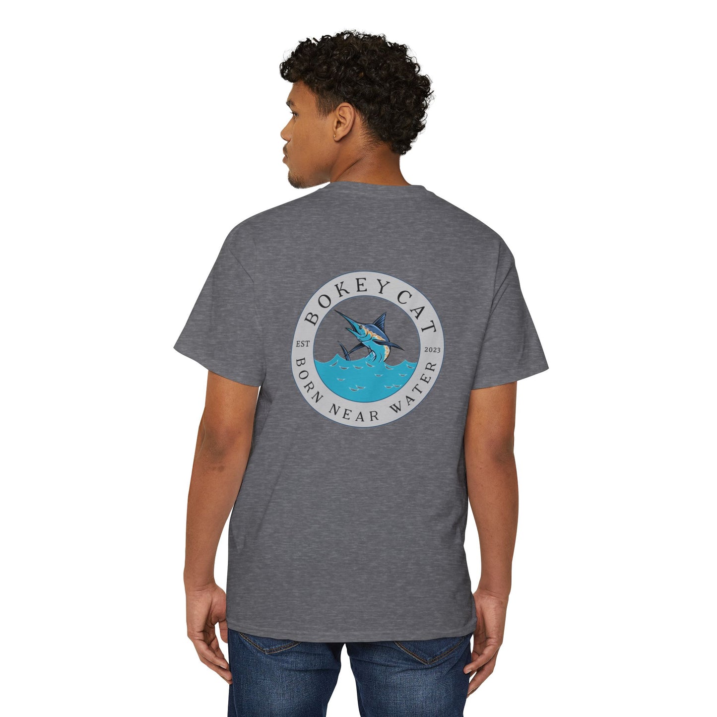 BokeyCat Unisex Heavy Cotton Pocket Tee