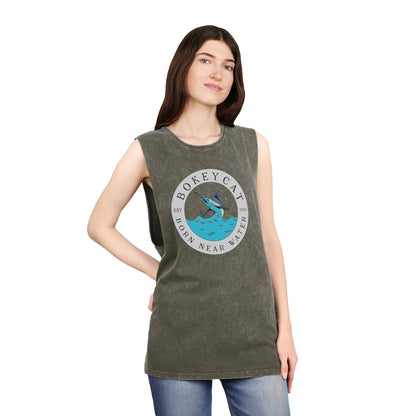 BokeyCat Unisex Stonewash Tank Top