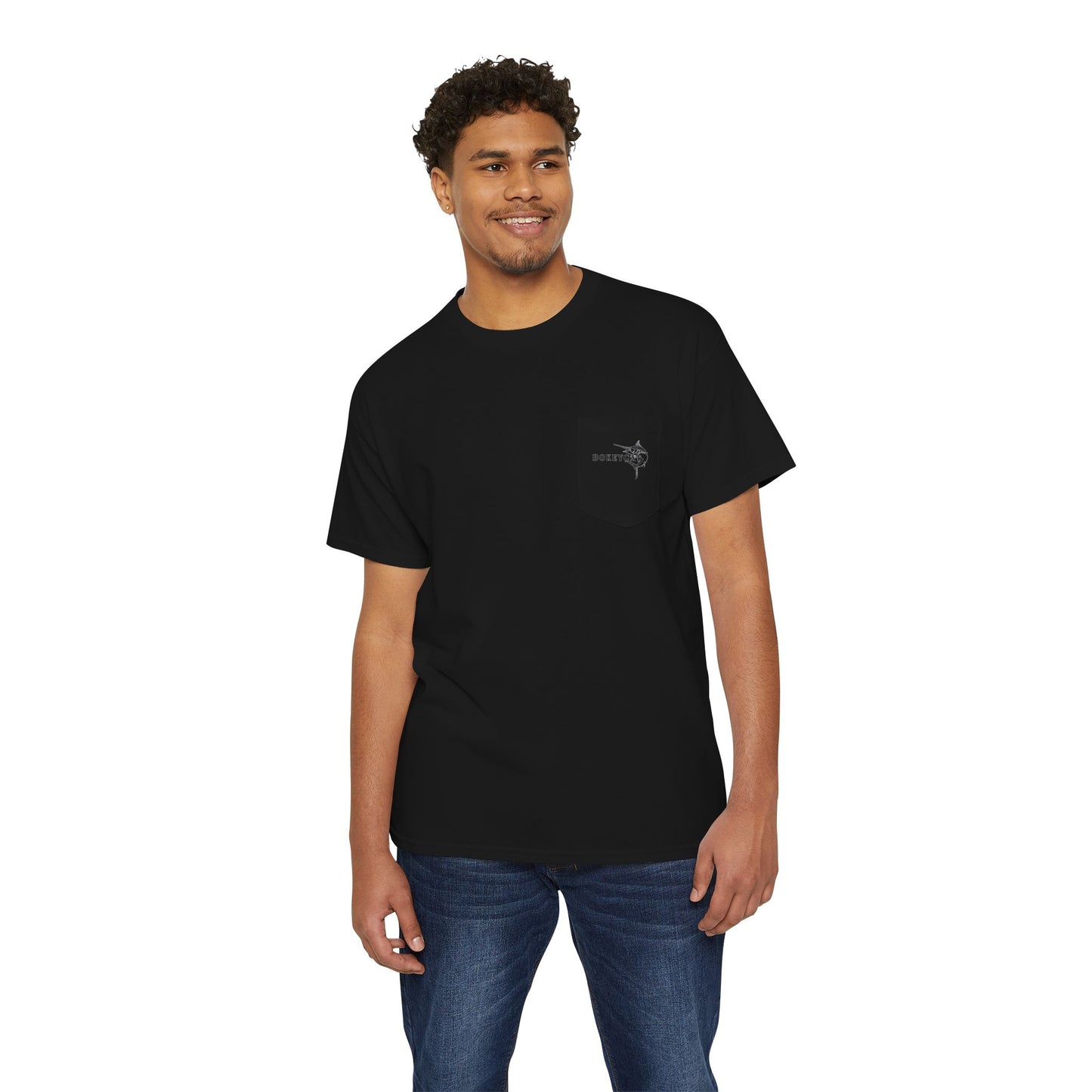 BokeyCat Unisex Heavy Cotton Pocket Tee