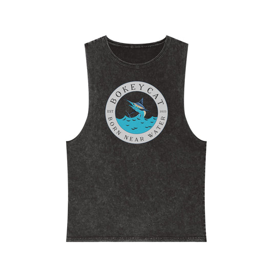 BokeyCat Unisex Stonewash Tank Top
