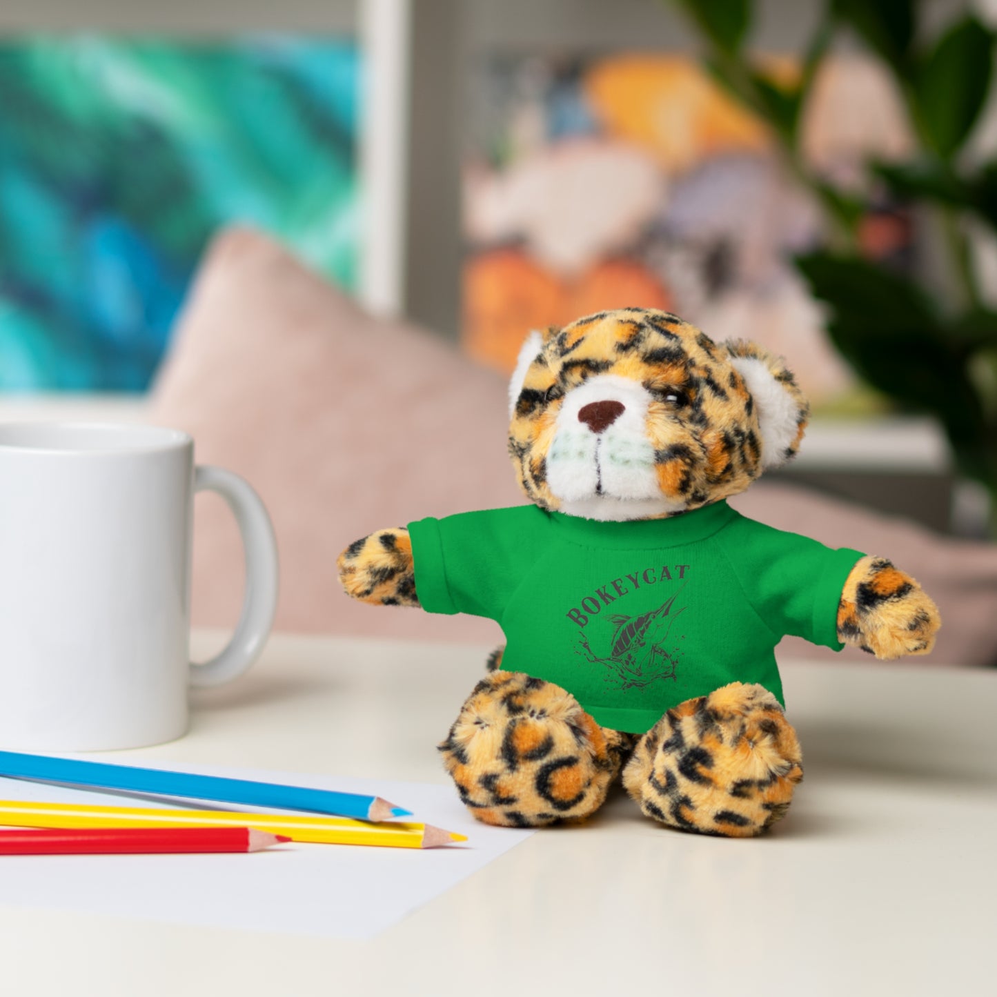 BokeyCat Stuffed Animals w Tee Shirt