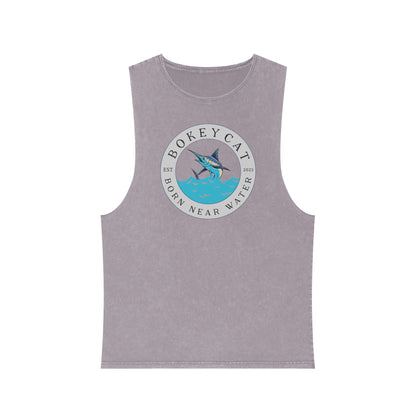 BokeyCat Unisex Stonewash Tank Top