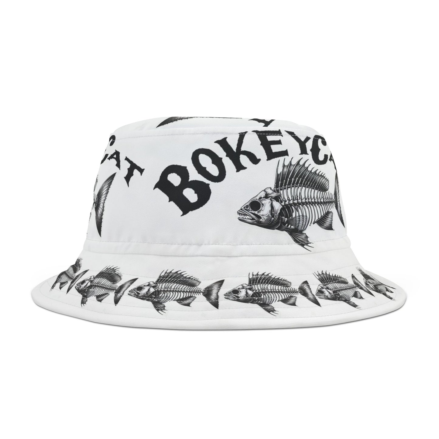 BokeyCat Bones Bucket Hat. Price reduced to offset shipping cost.