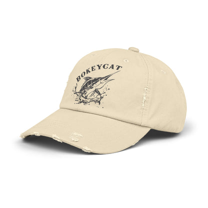 BokeyCat Unisex Distressed Cap