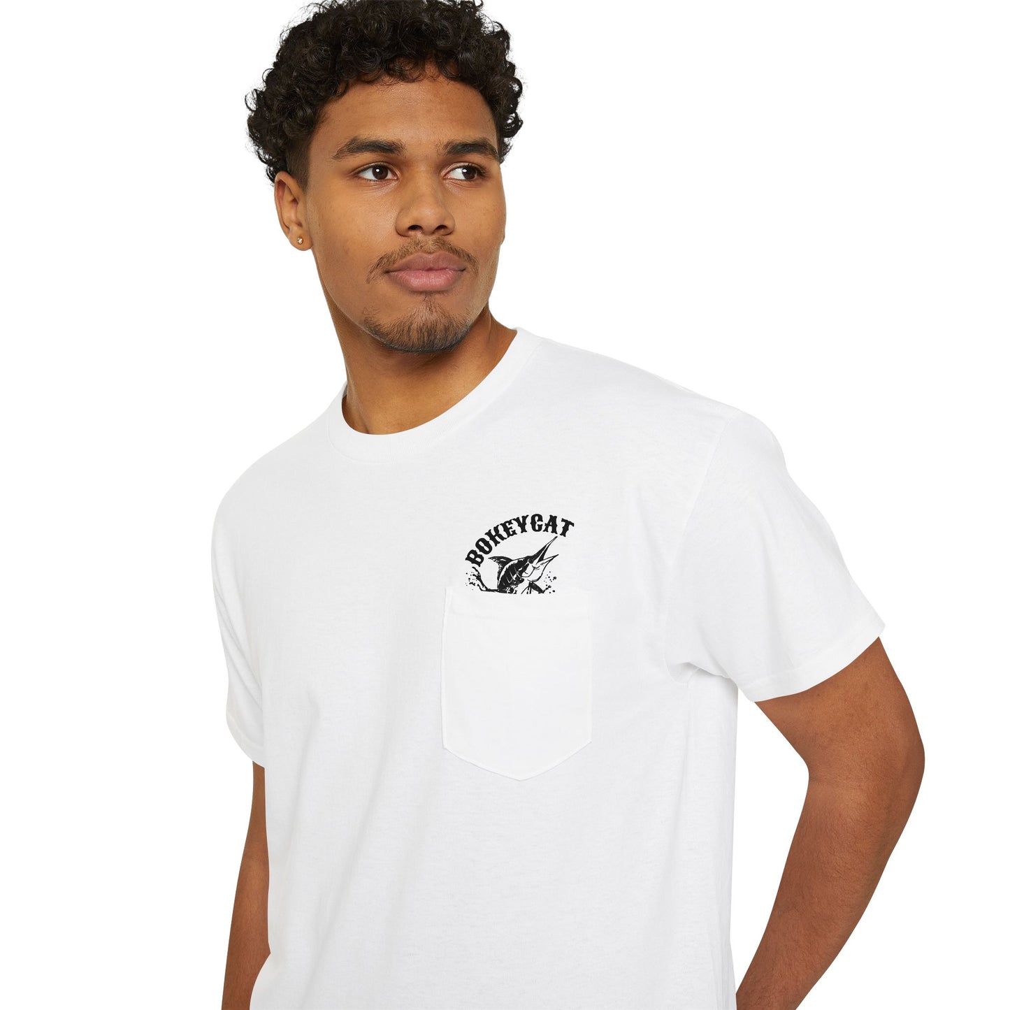 BokeyCat Unisex Heavy Cotton Pocket Tee