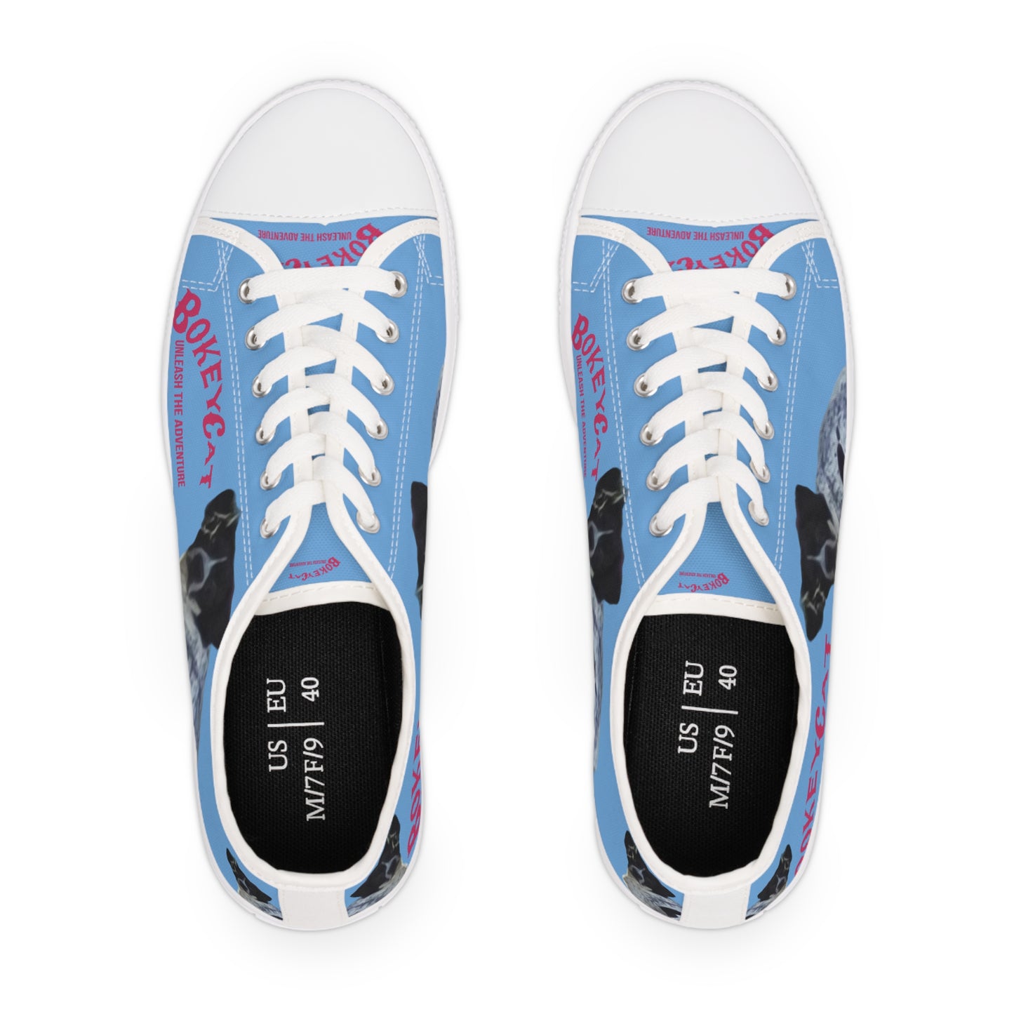 BokeyCat Women's Low Top Sneakers.       (Chloe Collection)