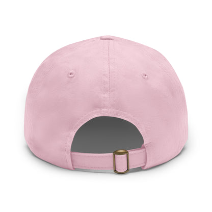 BokeyCat Dad Hat with Leather Patch (Round)