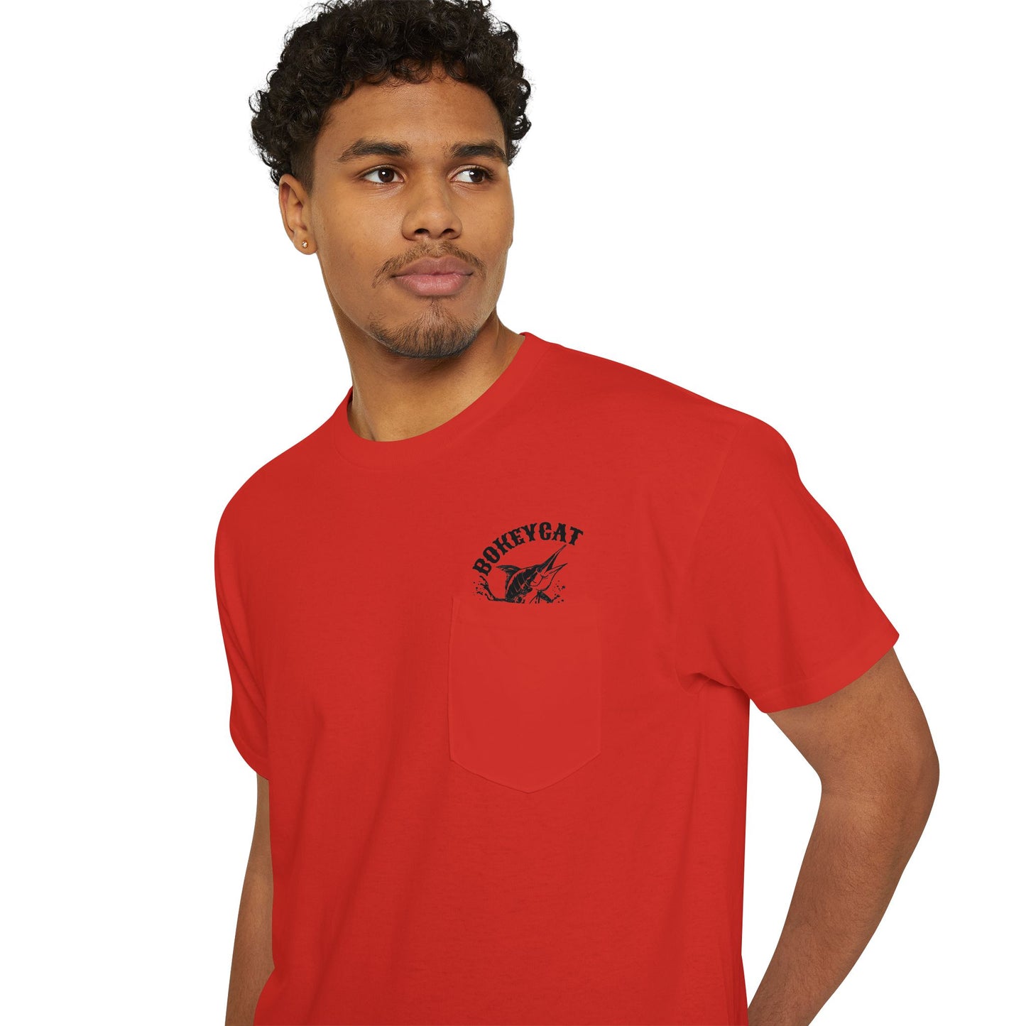 BokeyCat Unisex Heavy Cotton Pocket Tee