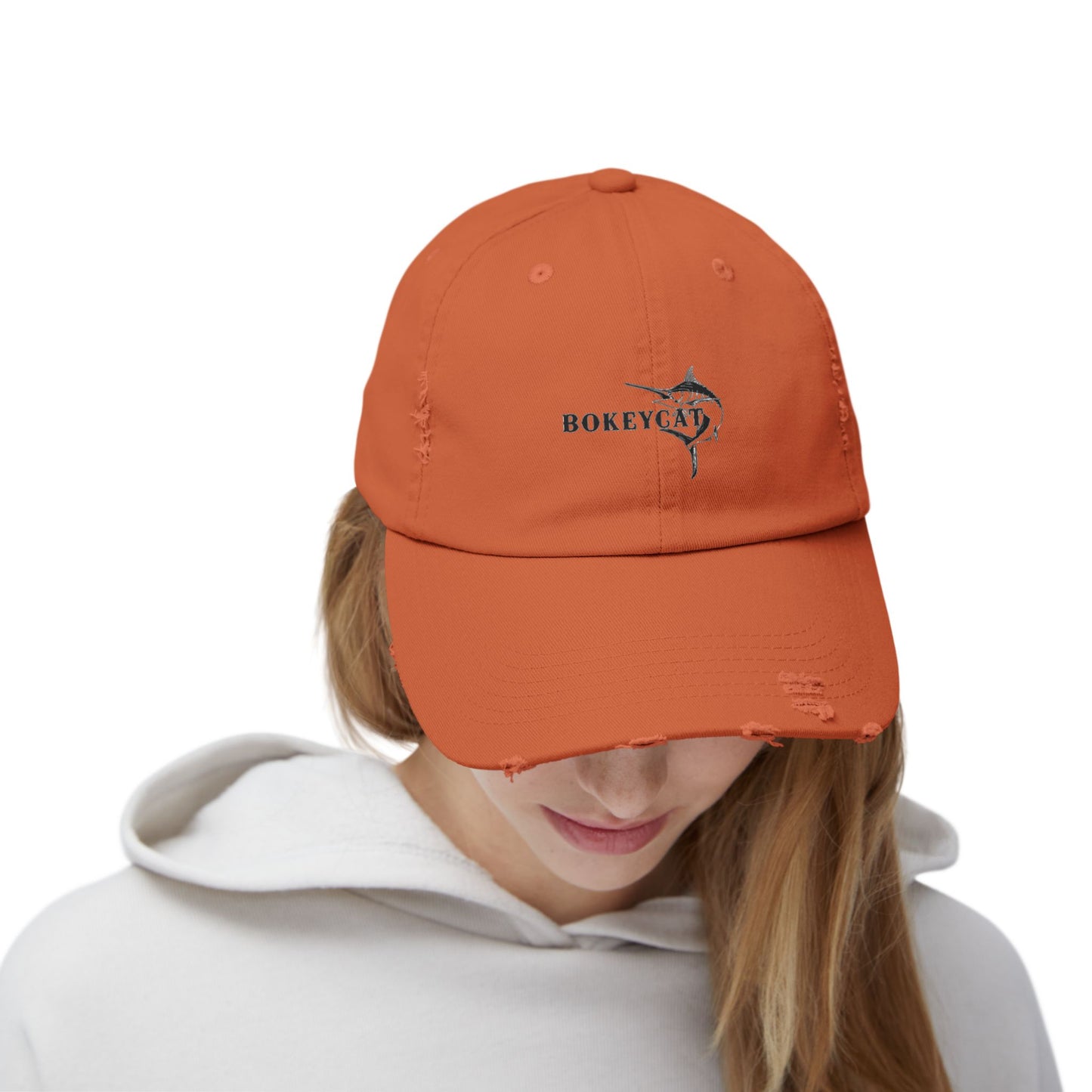 BokeyCat Unisex Distressed Cap