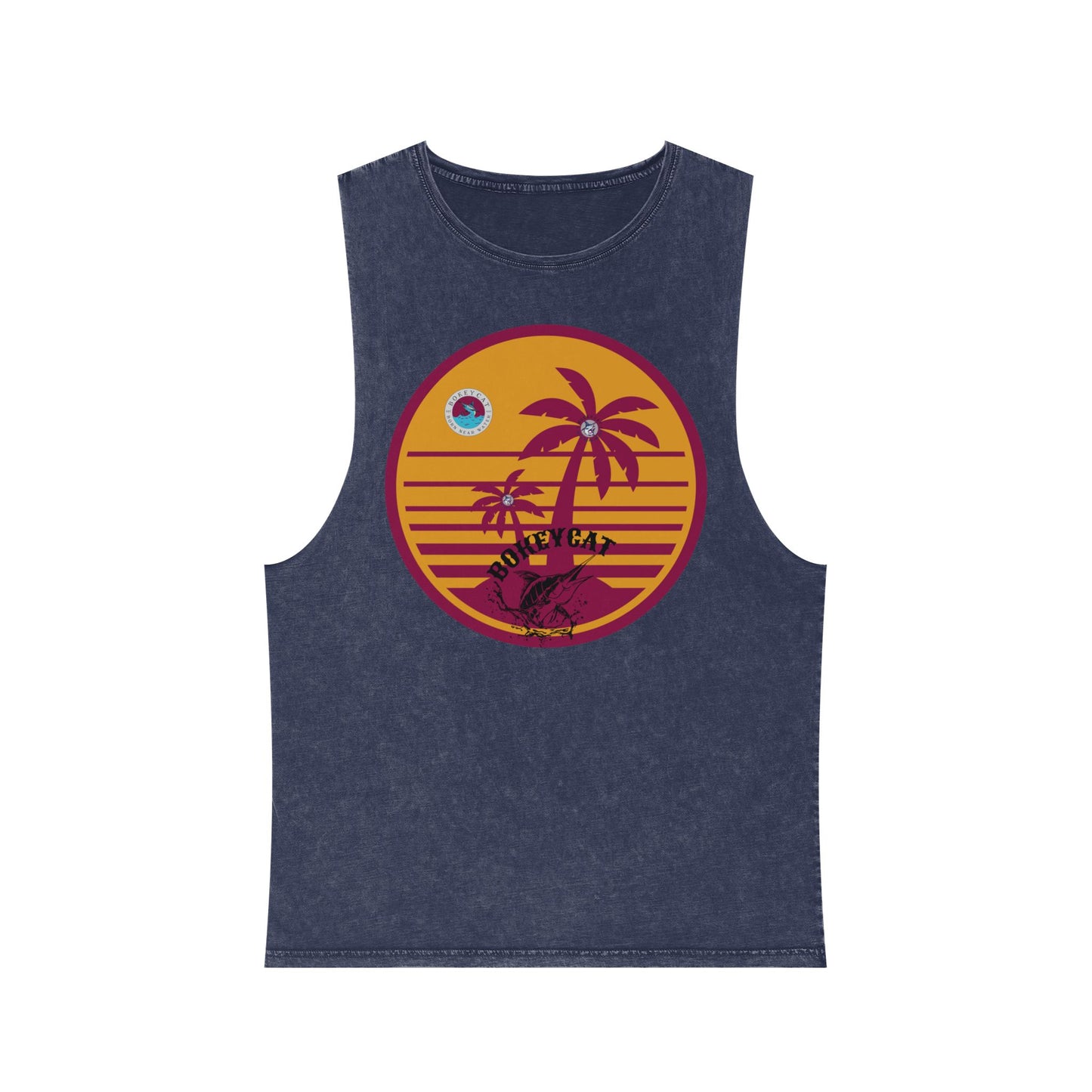 BokeyCat Unisex Stonewash Tank Top