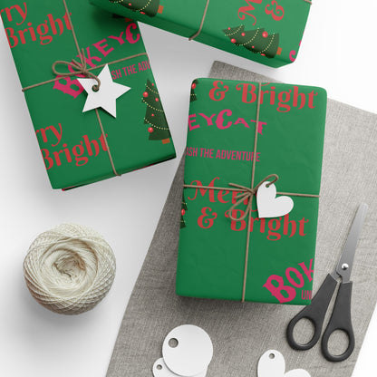 BokeyCat  Christmas Wrapping Paper