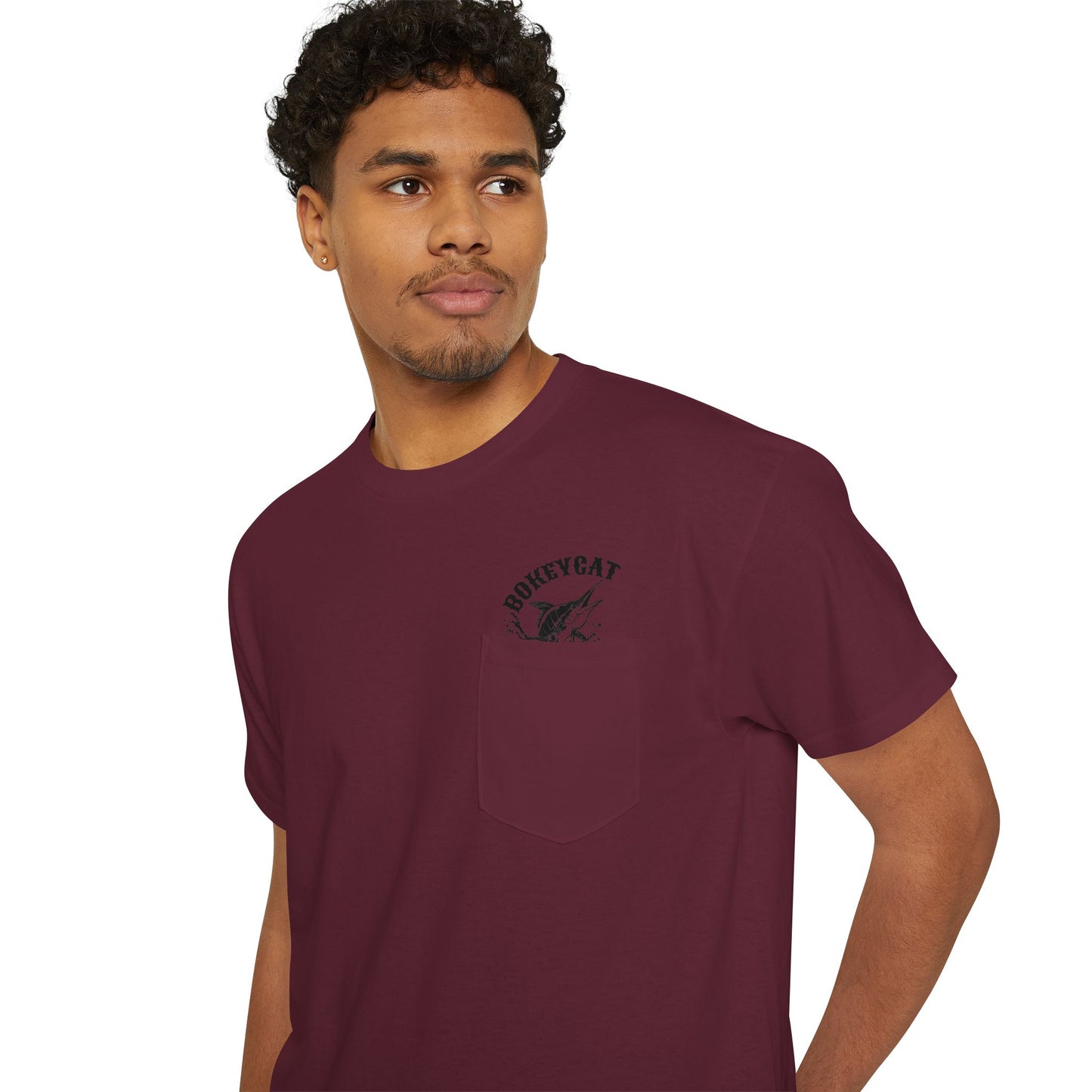 BokeyCat Unisex Heavy Cotton Pocket Tee