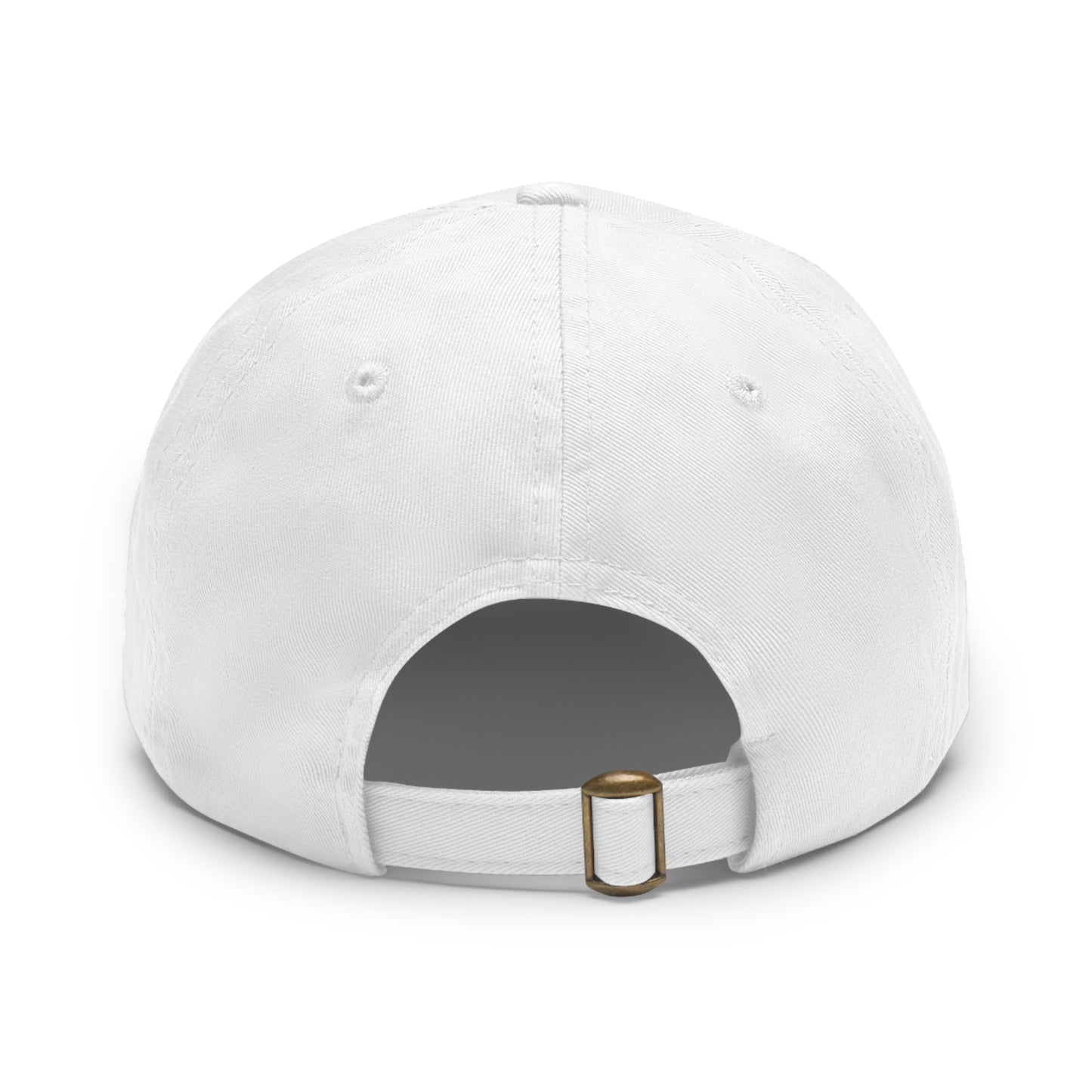 BokeyCat Dad Hat with Leather Patch (Rectangle)