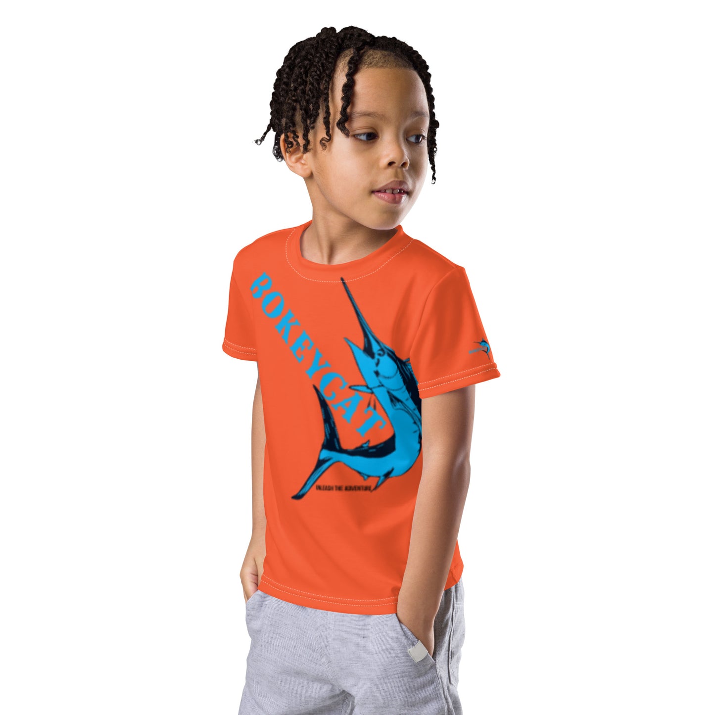 BokeyCat kids crew neck t-shirt