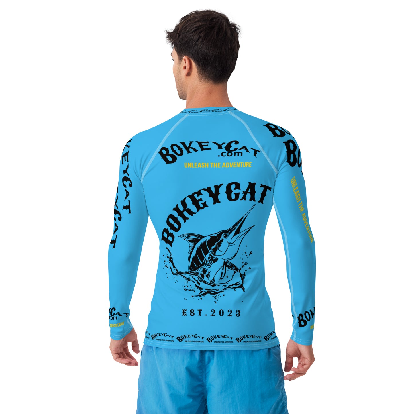 BokeyCat ,com Men's Rash Guard