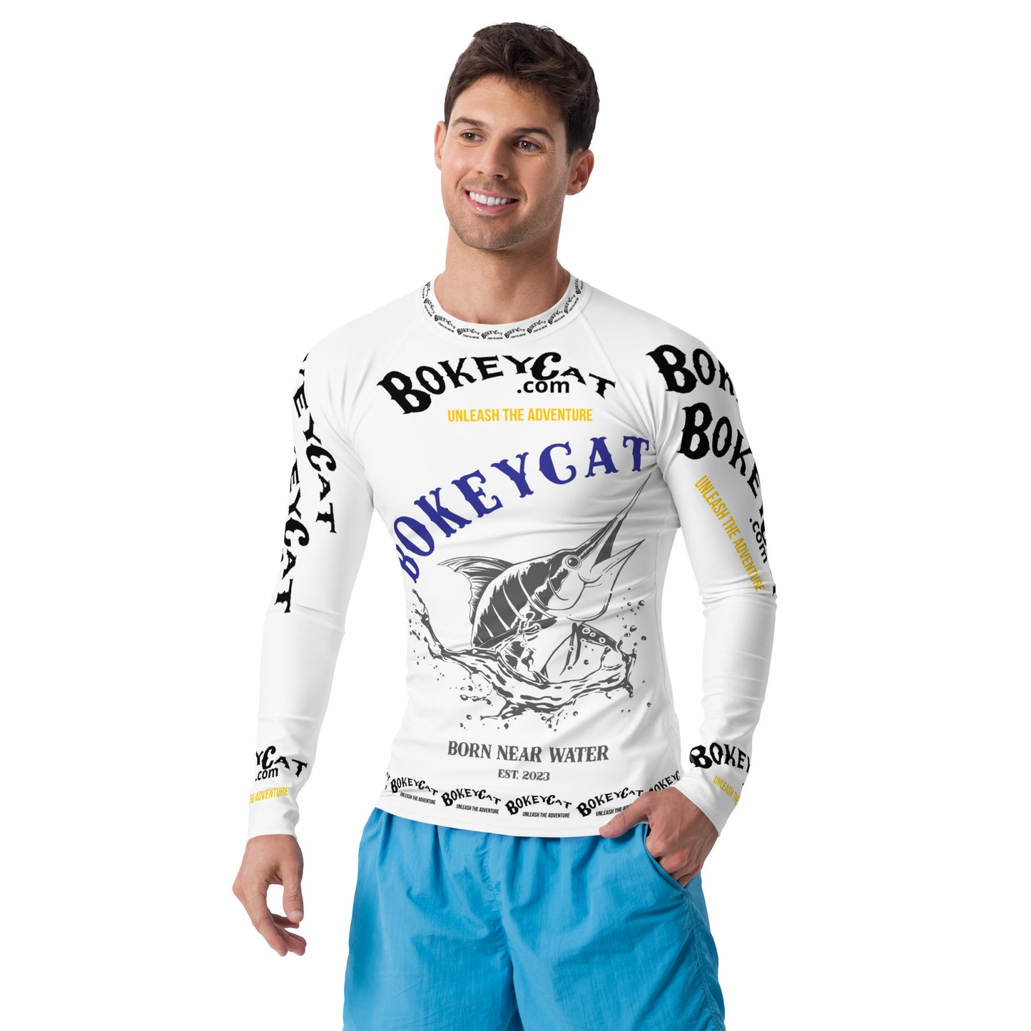 BokeyCat .com Men's Rash Guard