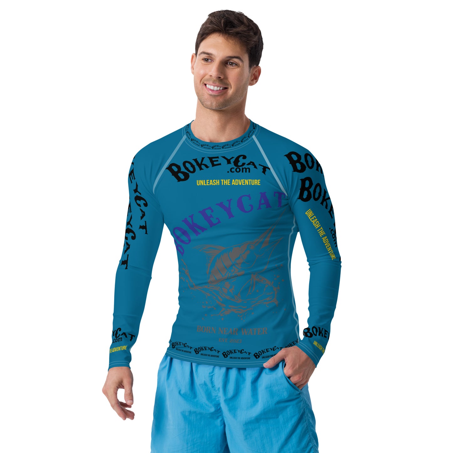 BokeyCat .com Men's Rash Guard