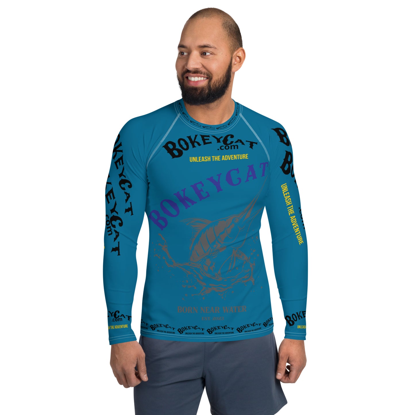 BokeyCat .com Men's Rash Guard