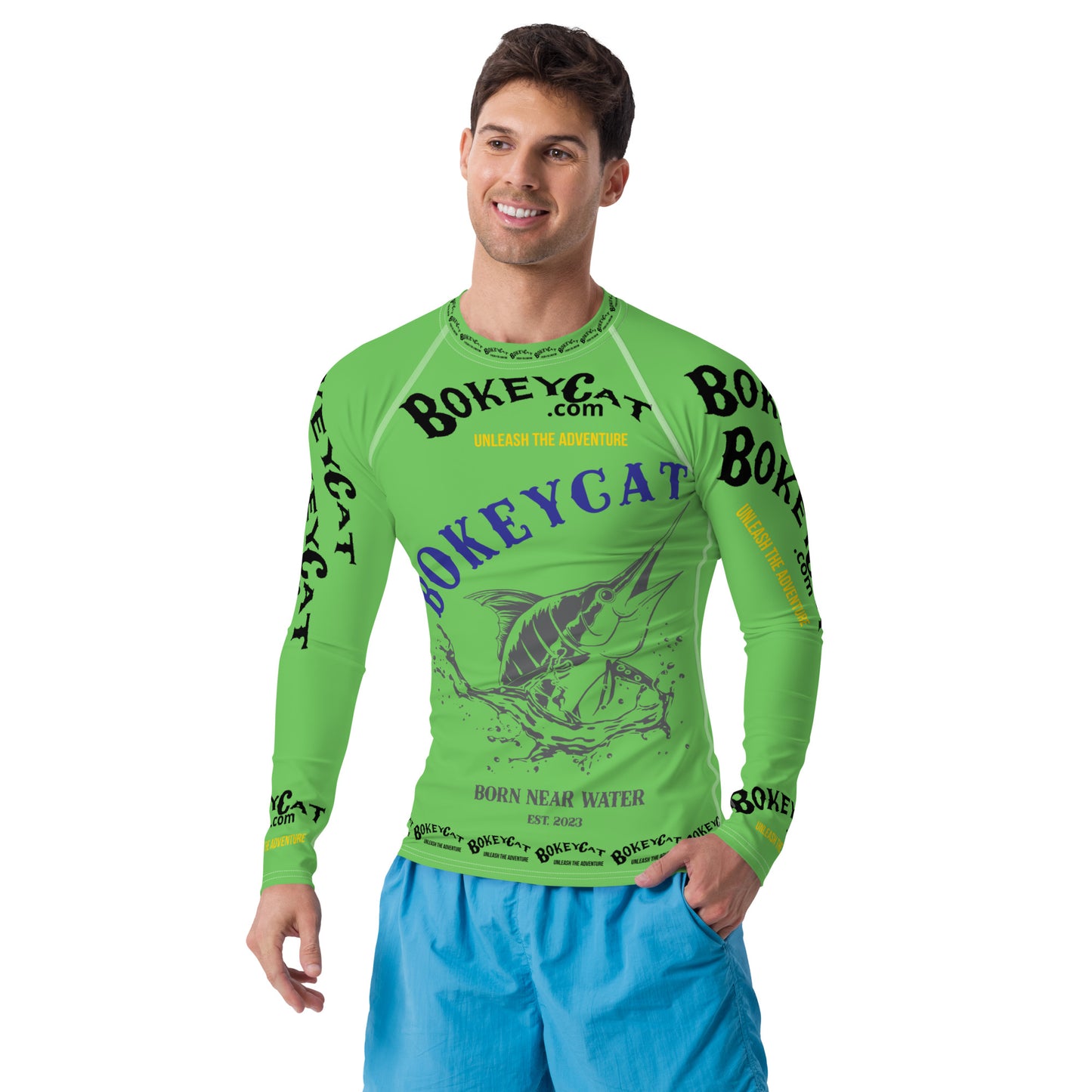 BokeyCat .com Men's Rash Guard