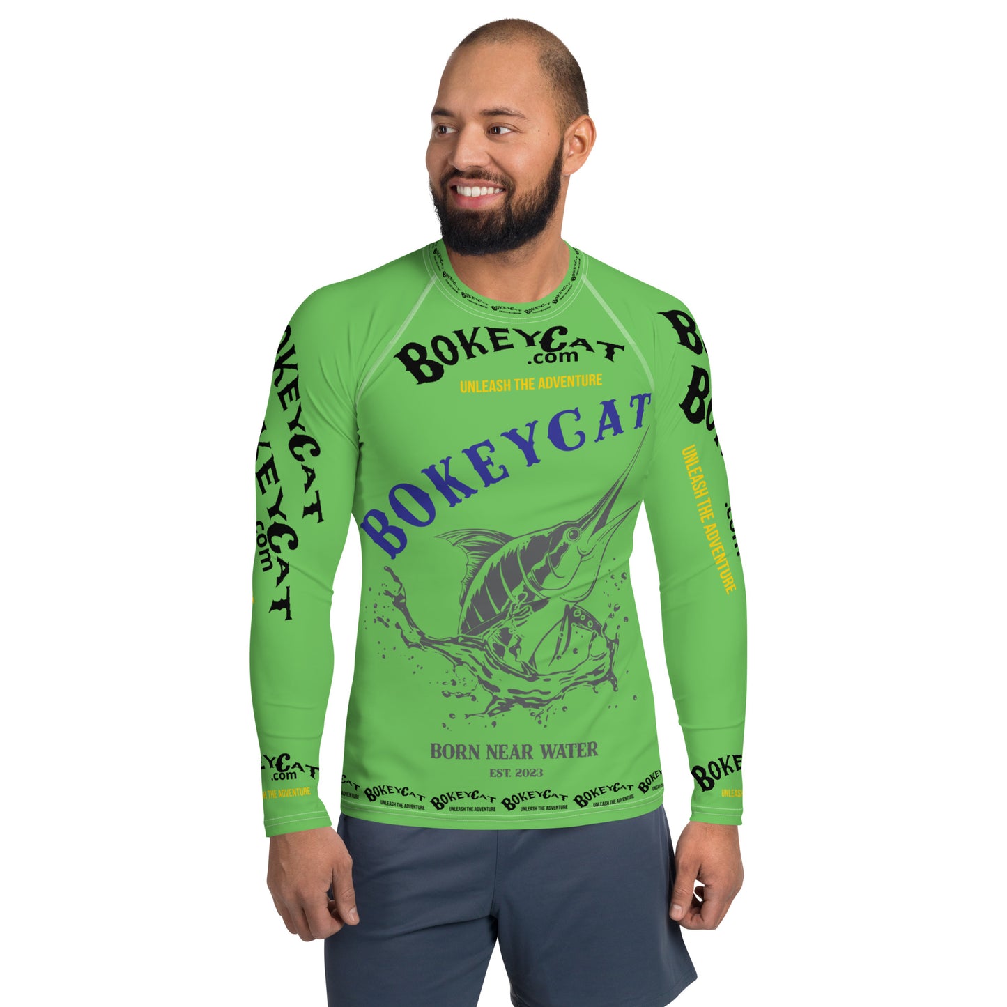 BokeyCat .com Men's Rash Guard